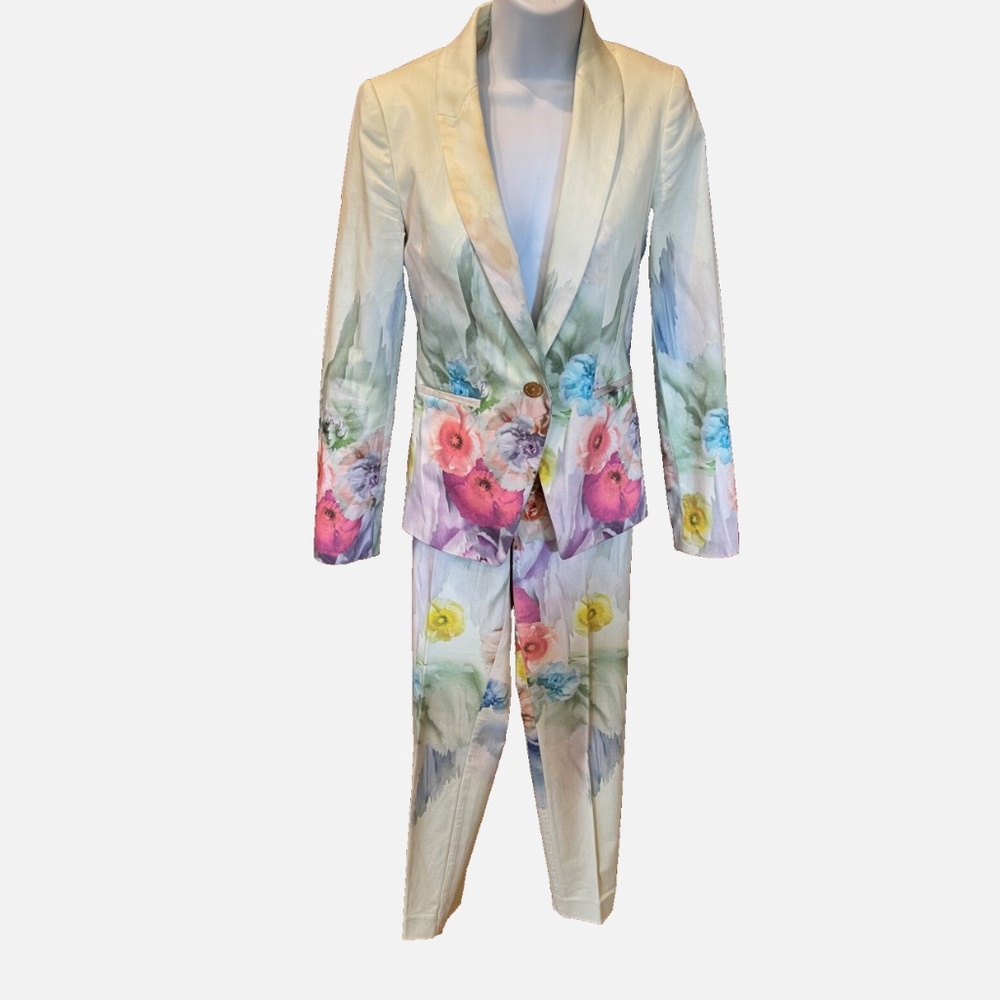 Ted Baker Monet Watercolor Pantsuit Size 0/1